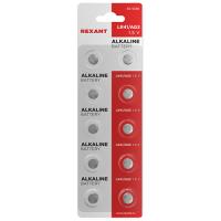 купить Батарейка дисковая G3 (392, LR 736, LR41) BL10 Rexant  в Йошкар-Оле Батарейка дисковая G3 (392, LR 736, LR41) BL10 Rexant