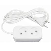 купить Удлинитель 2-мест 5м ПВС 2*0,75 белый Jett   в Йошкар-Оле Удлинитель 2-мест 5м ПВС 2*0,75 белый Jett