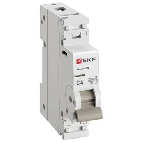 купить Автомат 1Р 4А C 6кА ВА47-63N EKF PROxima  в Йошкар-Оле Автомат 1Р 4А C 6кА ВА47-63N EKF PROxima