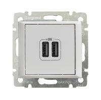 купить Валена белый розетка USB скрытая 2-ая   в Йошкар-Оле Валена белый розетка USB скрытая 2-ая