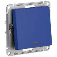 купить Атлас аквамарин переключатель 1кл с подсветкой скрытая 10А IP20  в Йошкар-Оле Атлас аквамарин переключатель 1кл с подсветкой скрытая 10А IP20