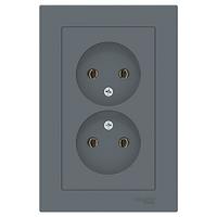 купить Атлас грифель розетка скрытая 2-мест IP20  в Йошкар-Оле Атлас грифель розетка скрытая 2-мест IP20