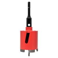 Коронка по бетону алмазная SDS-plus 72мм EKF DCH-72TRB безударный режим