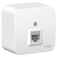 купить Бланка белый розетка RJ45 открытая 1-ая   в Йошкар-Оле Бланка белый розетка RJ45 открытая 1-ая