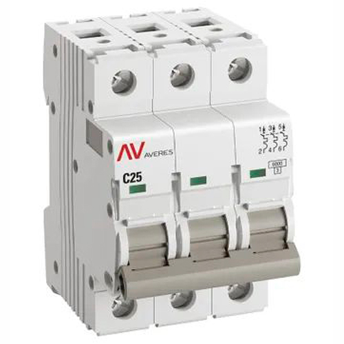 купить Автомат 3Р 25А C 6кА AV-6 EKF Averes  в Йошкар-Оле Автомат 3Р 25А C 6кА AV-6 EKF Averes