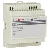 купить Блок питания 24В DR-60W-24 EKF Din рейка в Йошкар-Оле Блок питания 24В DR-60W-24 EKF Din рейка
