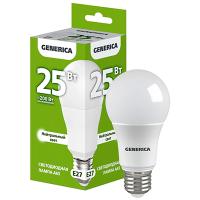 Лампа светодиодная 220В Е27 25Вт 4000К 2500лм стандарт A65 матовая GENERICA (IEK) 