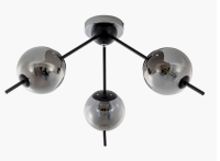 Светильник потолочный (люстра) 3*40Вт E27 черный