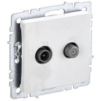 купить Брайт белый розетка TV-SAT оконечная скрытая 2-ая  в Йошкар-Оле Брайт белый розетка TV-SAT оконечная скрытая 2-ая