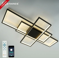 купить Светильник потолочный (люстра) свд 120Вт 3000-6500К 12000лм черный пульт диммер в Йошкар-Оле Светильник потолочный (люстра) свд 120Вт 3000-6500К 12000лм черный пульт диммер