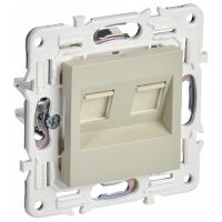 купить Сканди бежевый механизм RJ45 2x8(8) скрытая 2-ая  в Йошкар-Оле Сканди бежевый механизм RJ45 2x8(8) скрытая 2-ая