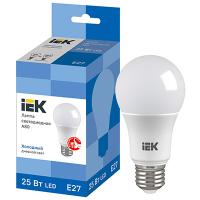 Лампа свд Е27 25Вт 6500К 2500лм стандарт А80 матовая  IEK