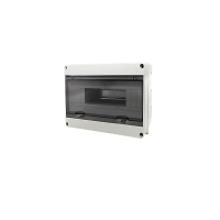 Бокс 12мод навесной серый черная прозрачная дверь IP65 PDB/W 40 Jazzway