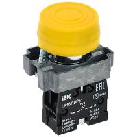 Кнопка LA167-BP51 22мм 1НО желтая IEK