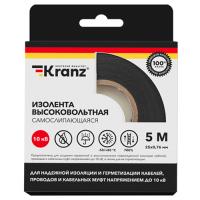 купить Изолента самослипающаяся 25мм*5м черный Kranz до10кВ в Йошкар-Оле Изолента самослипающаяся 25мм*5м черный Kranz до10кВ