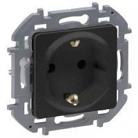 купить Инспириа антрацит розетка скрытая 1-мест заземление шторки IP20  в Йошкар-Оле Инспириа антрацит розетка скрытая 1-мест заземление шторки IP20