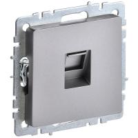 купить Брайт сталь розетка RJ45 скрытая 1-ая  в Йошкар-Оле Брайт сталь розетка RJ45 скрытая 1-ая