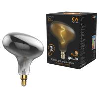 Лампа свд 220В Е27 6Вт 2400К 240лм FD180 серая филамент Gauss 