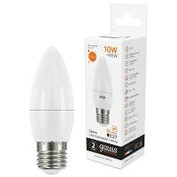 Лампа свеча свд Е27 10Вт 3000К 750лм С37 матовая Gauss 