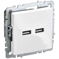 купить Брайт белый розетка USB A+A скрытая 2-ая  в Йошкар-Оле Брайт белый розетка USB A+A скрытая 2-ая