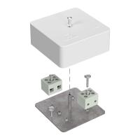 купить Коробка 75*75*30 квадрат белый IP42 огнестойкая с клем 4*1,5 в Йошкар-Оле Коробка 75*75*30 квадрат белый IP42 огнестойкая с клем 4*1,5