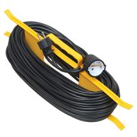 Удлинитель 1-мест 40м ПВС 3*1 черный рамка IP20 IEK аналог 988356