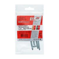 купить Шуруп сантехнический 6*70мм цинк DIN 571 4шт в Йошкар-Оле Шуруп сантехнический 6*70мм цинк DIN 571 4шт