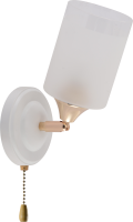 купить Светильник настенный (бра) 1*40Вт E27 белый/золото Rivoli в Йошкар-Оле Светильник настенный (бра) 1*40Вт E27 белый/золото Rivoli