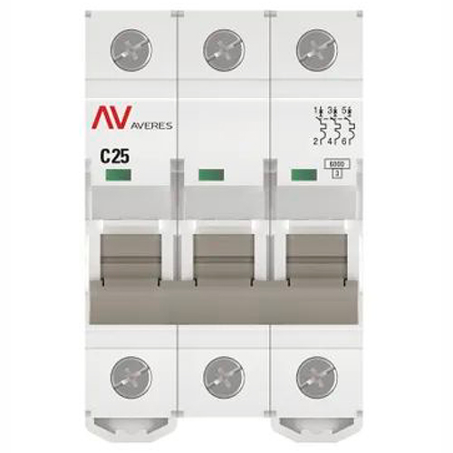 купить Автомат 3Р 25А C 6кА AV-6 EKF Averes  в Йошкар-Оле Автомат 3Р 25А C 6кА AV-6 EKF Averes