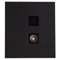 купить MIELE STRONG Розетка компьютерная RJ45 кат6 + TV с/у антрацит KRANZ в Йошкар-Оле MIELE STRONG Розетка компьютерная RJ45 кат6 + TV с/у антрацит KRANZ