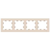 купить Атлас бежевый рамка 4-ая универсально  в Йошкар-Оле Атлас бежевый рамка 4-ая универсально