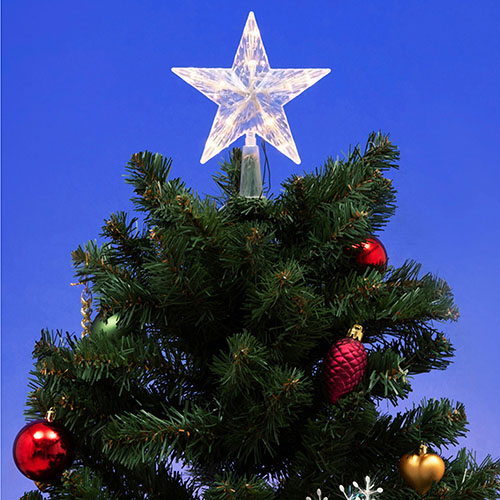 Фигура свд "Звезда" 15см 10свд теплый белый IP20 на елку, на батарейках (не в компл.)