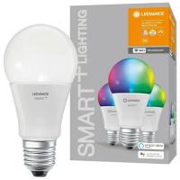 купить Лампа умная Е27 9,5Вт RGBW 2700-6500К 1055лм A60 матовая диммер Ledvance SMART+WiFi; 3шт в упаковке в Йошкар-Оле Лампа умная Е27 9,5Вт RGBW 2700-6500К 1055лм A60 матовая диммер Ledvance SMART+WiFi; 3шт в упаковке