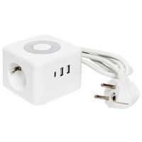 купить Удлинитель 2-мест 1,3м ПВС 3*1 белый 3*USB EKF PROxima +ночник в Йошкар-Оле Удлинитель 2-мест 1,3м ПВС 3*1 белый 3*USB EKF PROxima +ночник