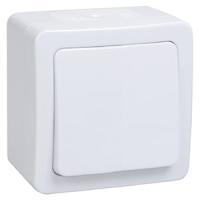 купить Гермес белый выключатель 1кл открытая 10А IP54  в Йошкар-Оле Гермес белый выключатель 1кл открытая 10А IP54