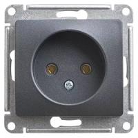 купить Глосса антрацит розетка скрытая 1-мест IP20  в Йошкар-Оле Глосса антрацит розетка скрытая 1-мест IP20