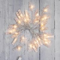 купить Гирлянда нить 5м теплый белый 30свд IP20 прозрачный провод  в Йошкар-Оле Гирлянда нить 5м теплый белый 30свд IP20 прозрачный провод