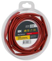 купить Трубка ТУТнг-LS 2/1мм красный 2м инд.упаковка IEK в Йошкар-Оле Трубка ТУТнг-LS 2/1мм красный 2м инд.упаковка IEK