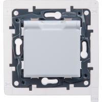 купить Этика белый розетка скрытая 1-мест с крышкой IP44  в Йошкар-Оле Этика белый розетка скрытая 1-мест с крышкой IP44