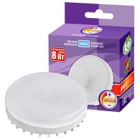 купить Лампа свд 220В GX53 8Вт 5000К 640лм таблетка матовая диммер Jazzway  в Йошкар-Оле Лампа свд 220В GX53 8Вт 5000К 640лм таблетка матовая диммер Jazzway