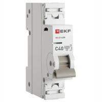 Автомат 1Р 40А C 4,5кА ВА47-63N EKF PROxima 