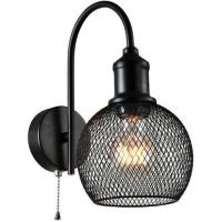 купить Светильник настенный (бра) 1*40Вт E27 черный Rivoli Лофт в Йошкар-Оле Светильник настенный (бра) 1*40Вт E27 черный Rivoli Лофт