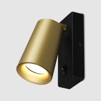 Светильник настенный (спот) 1*35Вт GU10 черный/золото поворотный General Светильник настенный (спот) 1*35Вт GU10 черный/золото поворотный General