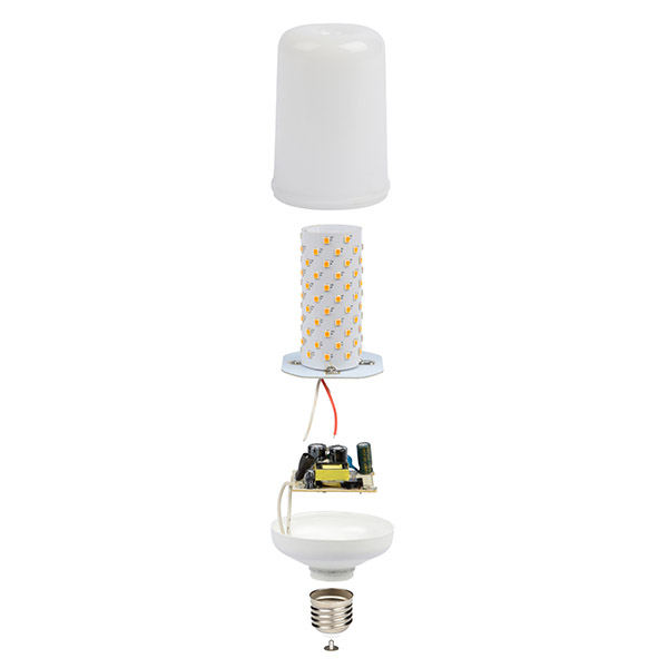 купить Лампа свд LED-L60-6W/Flame/E27/PLD01WH Uniel в Йошкар-Оле Лампа свд LED-L60-6W/Flame/E27/PLD01WH Uniel