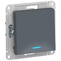AtlasDesign грифель выключатель 1кл с подсветкой скрытая 10А IP20 