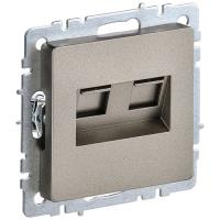 BRITE Роз. комп. 2-ая RJ45 кат.5E РК10-2-БрШ шамп. IEK