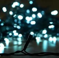 Гирлянда нить 10м белый 100свд с контроллером IP20 прозрачный провод 8 режимов