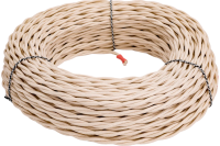 купить Ретро 2*2,5 бежевый провод витой PlexUp (50м) в Йошкар-Оле Ретро 2*2,5 бежевый провод витой PlexUp (50м)