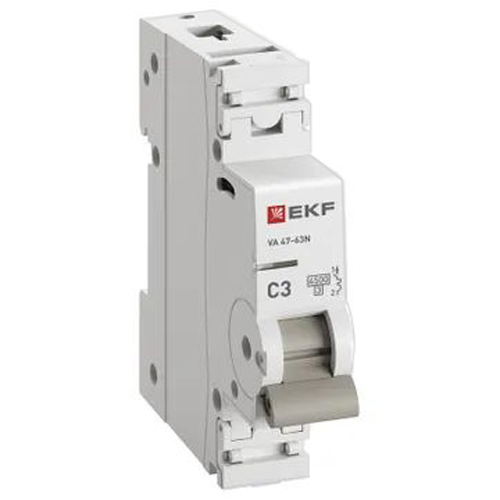 купить Автомат 1Р 3А C 4,5кА ВА47-63N EKF PROxima  в Йошкар-Оле Автомат 1Р 3А C 4,5кА ВА47-63N EKF PROxima