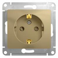 купить Глосса титан розетка скрытая 1-мест заземление шторки IP20  в Йошкар-Оле Глосса титан розетка скрытая 1-мест заземление шторки IP20
